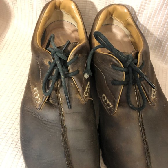 Keen men brown leather lace up shoes, 10.5 main image 8